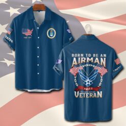 US Air Force , Remember - Honor - Respect - Short Sleeve Button Shirt