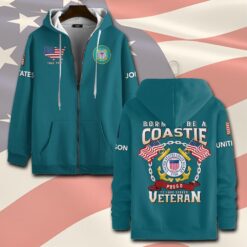 US Coast Guard, E 4 Gold - Zip Hoodie