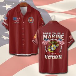US Marine Corps, I Walked The Walk - Short Sleeve Button Shirt