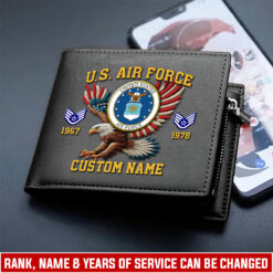 US Air Force , Service Before Self - Man Wallet
