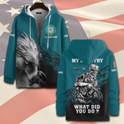 US Coast Guard, E 5 Gold - Zip Hoodie