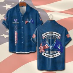 US Air Force , Once An Airman, Always An Airman - Short Sleeve Button Shirt