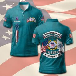 US Coast Guard, E 5 Red - Polo Shirt