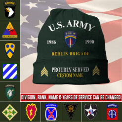 Army Division, O 4 Army Major - Full-Printed Beanie Hat