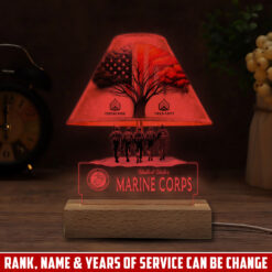 US Marine Corps, I Walked The Walk - Personalized Led Lamp