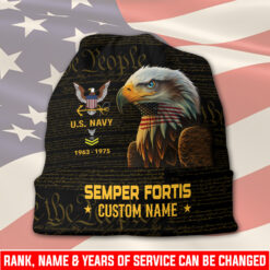 US Navy, Defender of Freedom - Full-Printed Beanie Hat