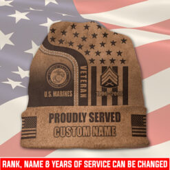 US Marine Corps, W 4 Marines Chief Warrant Officer 4 - Full-Printed Beanie Hat