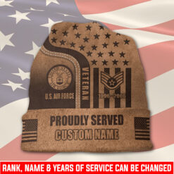 US Air Force , E 6 Air Force Technical Sergeant - Full-Printed Beanie Hat