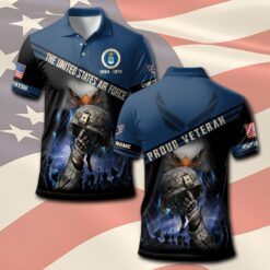 US Air Force , Freedom Over Fear - Polo Shirt