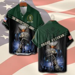 US Army, Once A Soldier, Always A Soldier - Short Sleeve Button Shirt