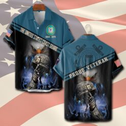 US Coast Guard, No One Fights Alone - Short Sleeve Button Shirt