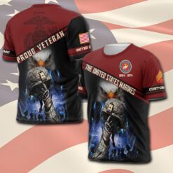 US Marine Corps, Freedom Over Fear - T-Shirt