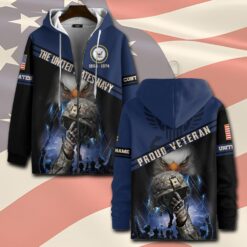 US Navy, Honor - Courage - Commitment - Zip Hoodie
