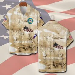 US Coast Guard, Born Ready - Short Sleeve Button Shirt