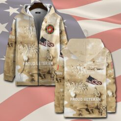 US Marine Corps, E 6 Marines Staff Sergeant - Zip Hoodie