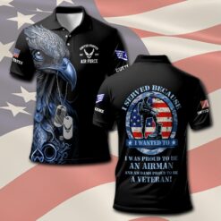 US Air Force , Remember - Honor - Respect - Polo Shirt
