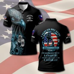 US Coast Guard, Once A Coastie, Always A Coastie - Polo Shirt