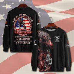 US Marine Corps, Honor, Duty, Service - Sweatshirt
