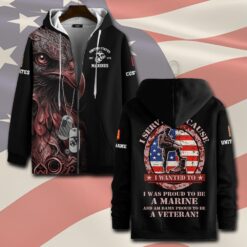 US Marine Corps, E 6 Marines Staff Sergeant - Zip Hoodie