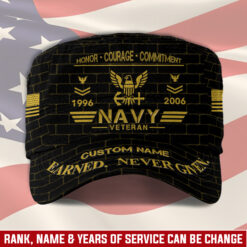 US Navy, Honor, Duty, Service - Military Cap