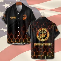 US Marine Corps, Thank a Veteran - Short Sleeve Button Shirt