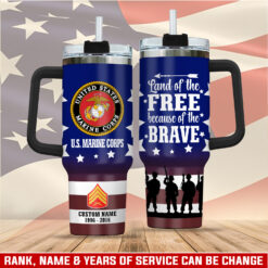 US Marine Corps, All Gave Some, Some Gave All - Stainless Steel Tumbler 40oz