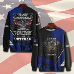 US Navy, American By Birth, Veteran By Choice - Sweatshirt