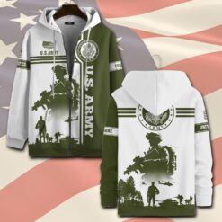US Army, E 3 Army Private First Class - Zip Hoodie
