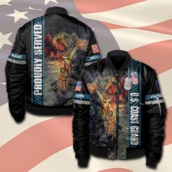 US Coast Guard, E 2 White - Bomber Jacket