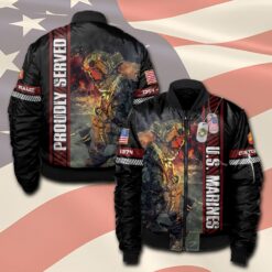 US Marine Corps, Always Remember, Never Forget - Bomber Jacket
