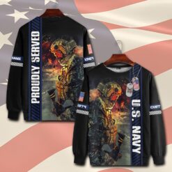 US Navy, E 3 Blue - Sweatshirt