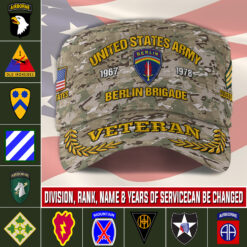 Army Division, Duty, Honor, Country - Military Cap