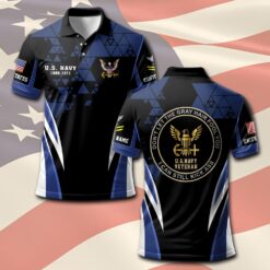 US Navy, E 5 Gold - Polo Shirt