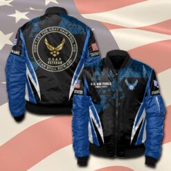 US Air Force , Land Of The Free, Because Of The Brave - Bomber Jacket