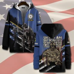 US Navy, Remember - Honor - Respect - Zip Hoodie