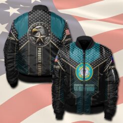 US Coast Guard, E 2 White - Bomber Jacket