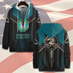 US Coast Guard, E 4 Gold - Zip Hoodie