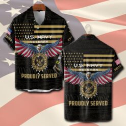 US Navy, Always Remember, Never Forget - Short Sleeve Button Shirt