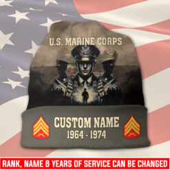 US Marine Corps, Thank a Veteran - Full-Printed Beanie Hat