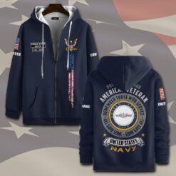 Navy Rating, Always Remember, Never Forget - Zip Hoodie