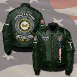 Army Branch, Freedom Over Fear - Bomber Jacket