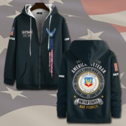 Air Force Command, Aim High … Fly-Fight-Win - Zip Hoodie
