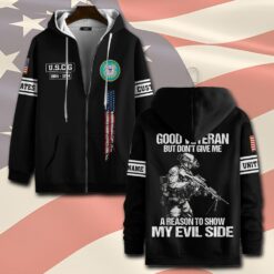 US Coast Guard, E 5 Red - Zip Hoodie