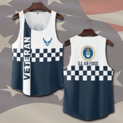 US Air Force , American By Birth, Veteran By Choice - Tank-Top