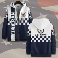 US Navy, Honoring All Who Served - Zip Hoodie