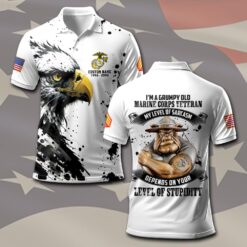 US Marine Corps, Never Retreat, Never Surrender - Polo Shirt