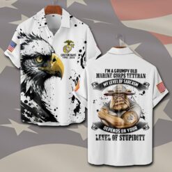 US Marine Corps, Once A Marine, Always A Marine - Short Sleeve Button Shirt