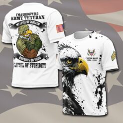 US Army, American By Birth, Veteran By Choice - T-Shirt