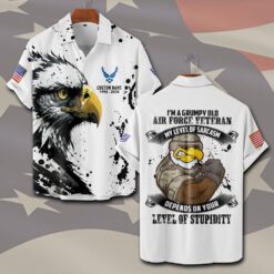US Air Force , Freedom Isn't Free - Short Sleeve Button Shirt