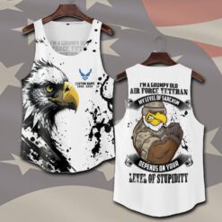 US Air Force , American By Birth, Veteran By Choice - Tank-Top